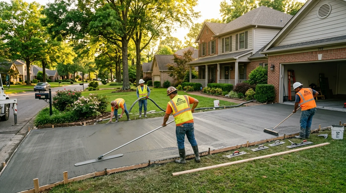 Concrete driveway installation — Concrete Weatherford TX by Weatherford Concrete Company